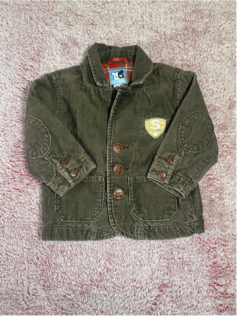 Vintage boys Sprockets Brown Corduroy Blazer 18 Months